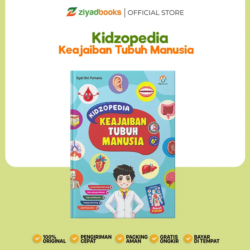 Buku Sains Anak - Kidzopedia Keajaiban Tubuh Manusia - Hard Cover Books Psychology 0