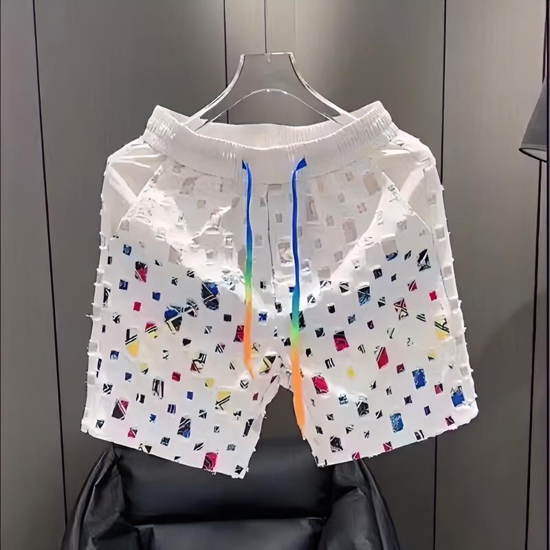 Quần Soóc Nam, Phong Cách Làm Cũ, Thời Trang Hợp Xu hướng Cá Tính, Dài Trung Bình Phong Cách Thanh Niên Dễ Phối Đồ Và Đường Phố, Quần Áo Nam Hợp Xu hướng, Mùa Hè 2023