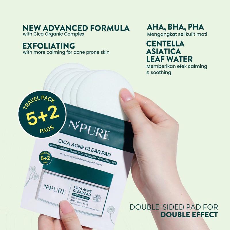 [READY] NPURE Cica Clear Pad Kapas Eksfoliasi 0