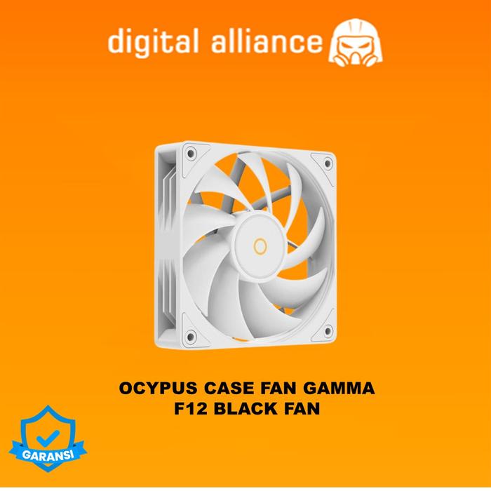 Gambar OCYPUS CASE FAN GAMMA F12 BLACK FAN (1X FAN + 500-2000RPM) WHITE 1Y dari Digital Alliance Official Kota Administrasi Jakarta Utara Tokopedia