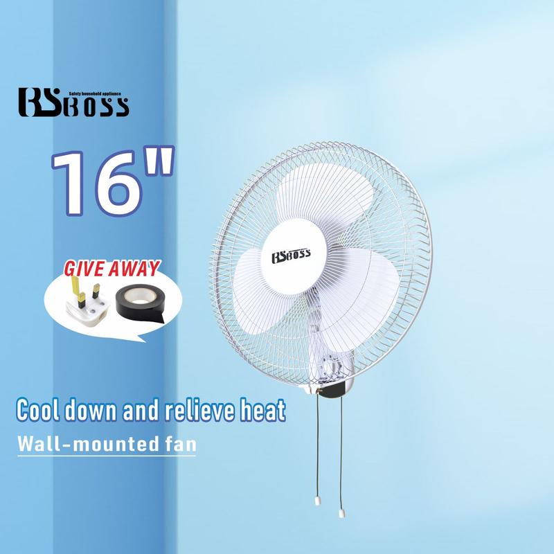 BS BOSS Wall fan wall-mounted electric fan home restaurant wall-mounted table wall industrial moving head hanging fan Fans