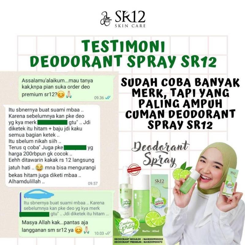 Deodorant spray SR12/Deodoran mama cipung/Deospray SR12, deodornt alami, deodorant viral, deospray, deospray ampuh, penghilang bau badan, deodorant tawas. Deodorant jeruk nipis, pencerah ketiak Tanpa Pengharum/deodorant nagita slavina, deodorant alami 4