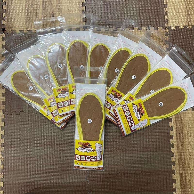 Combo 5 đôi lót giầy hương quế chống hôi chân Miếng Lót Giày Nam