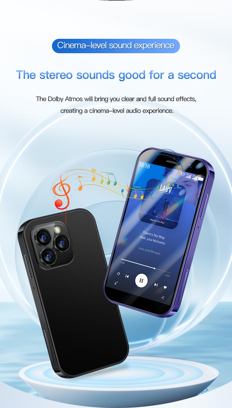 Product Introduction of Soyes xs17 3.0 "mini smart phone android9.0 Face ID 2GB RAM 16GB ROM dual SIM standby GPS 1950mAh 3g small phone mobile smartphone cellphone 32