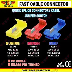 Konektor kabel listrik Jumper Lock Quick Cable Connector Sambungan Kabel