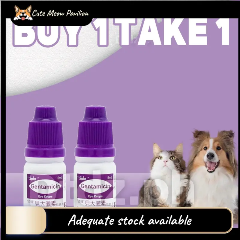 【Buy 1 take 1】Gentamicin Eye Drops for Pet Cat Dogs Eye Infection ...