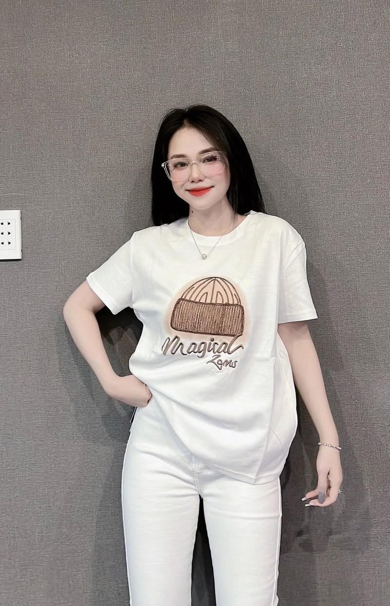 Product Introduction of A032 - Áo Thun Thái Nữ Co Giãn Tôn Dáng, Mịn Mát, Thấm Hút Mồ Hôi, Phối Hình Nổi Top Women 22