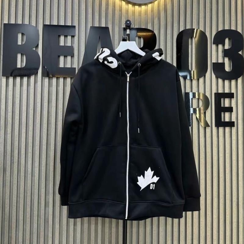 Áo Hoodie Khoá Kéo Nam Nữ, Hoạ Tiết Chữ In + Mũ Nỉ 2 Lớp áo  khoác Menswear Nhung