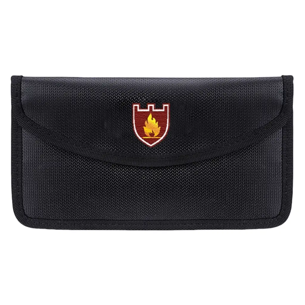 Water Resistant Wallet Fireproof Money Bag Zippers Bag Safe Pouches for Unisex