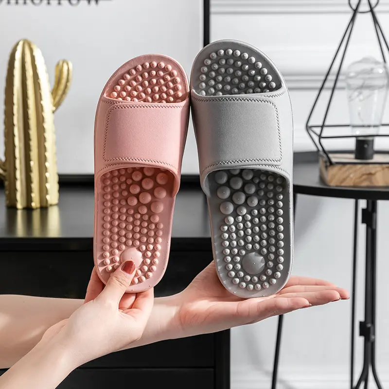 Massage Slippers Women's Summer Interior Home Bathroom Bath Soft Bottom Non-Slip Men's Massage Slippers New