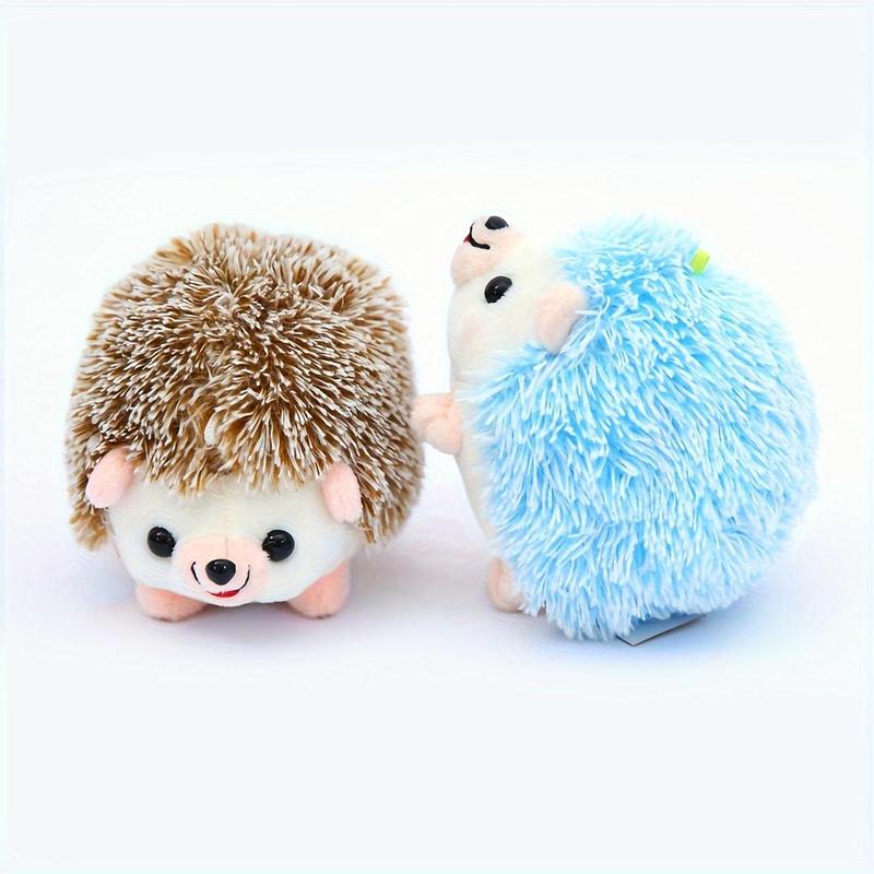 Random Color Cartoon Hedgehog Shaped Plush Toy, 1 Count Small Cute Interactive Toy Gifts for Pets 3