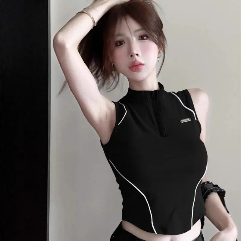 Áo Vest Cơ Sở Thể Thao Cao Cấp, Dành Cho Nữ, Mặc Mùa Hè, Thiết Kế Mỹ, Dây Áo Yếm Nhỏ Phong Cách Ngọt Ngào, Ngầu Và Nóng Bỏng, Áo Không Tay Thích Hợp Cho Các Cô Gái, Năm 2025, Vận Chuyển 48 Giờ