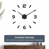 Gambar TaffHOME Jam Dinding Besar DIY Giant Wall Clock 90-100cm - DIY-104 - Hitam dari Usea Official Store Kota Administrasi Jakarta Barat 3 Tokopedia