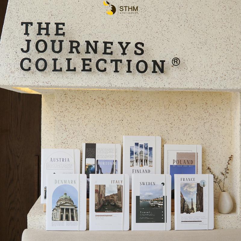 STHM stationery - The Journey notebook - EU collection - Sổ tay bìa cứng - Ruột kem 100gsm