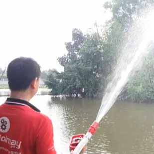 Máy bơm xuồng tưới cây thả nổi Takyo TK 35, động cơ xăng 4 thì