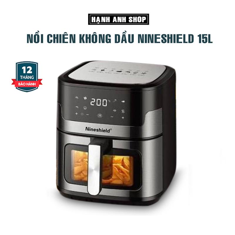 Nồi chiên không dầu Nineshield KB-9001M, Công nghệ nhật bản, Nướng thịt, chiên khoai tây, Nồi chiên có kính