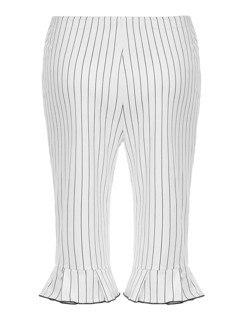 Product Introduction of Women's Striped Print   Shorts, Casual Comfy Breathable Skinny Shorts for Daily Wear, Ladies Bottoms for Summer 6