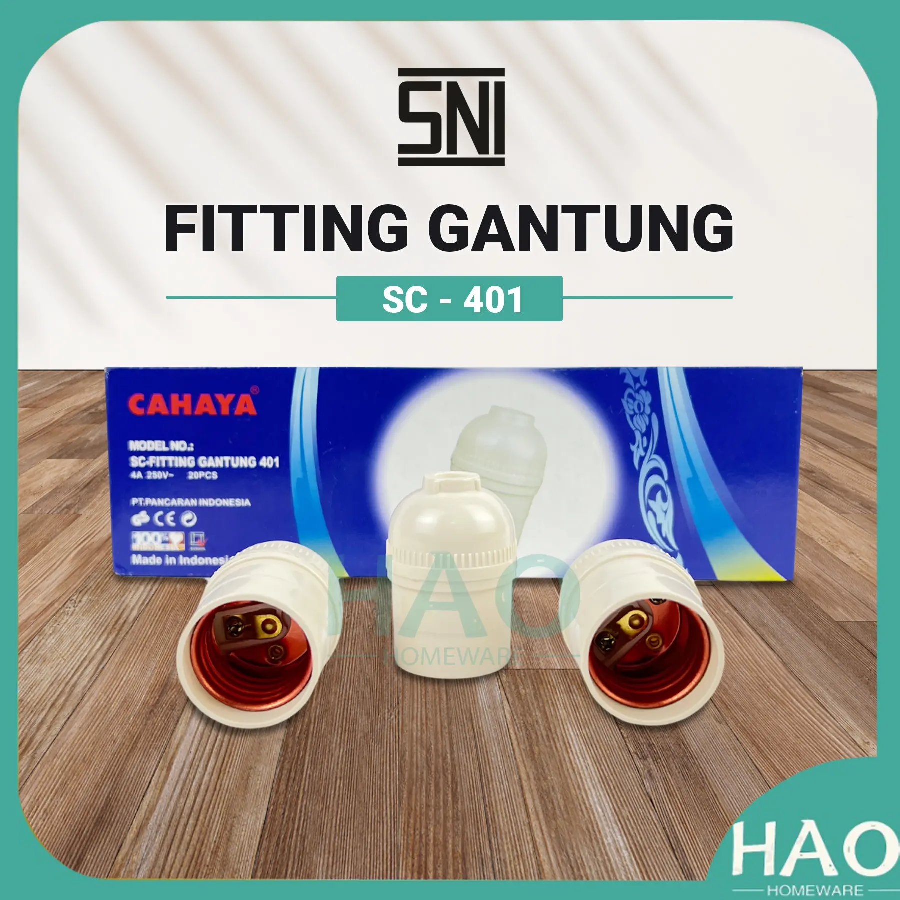 [HAO] FITTING GANTUNG CAHAYA SC-401