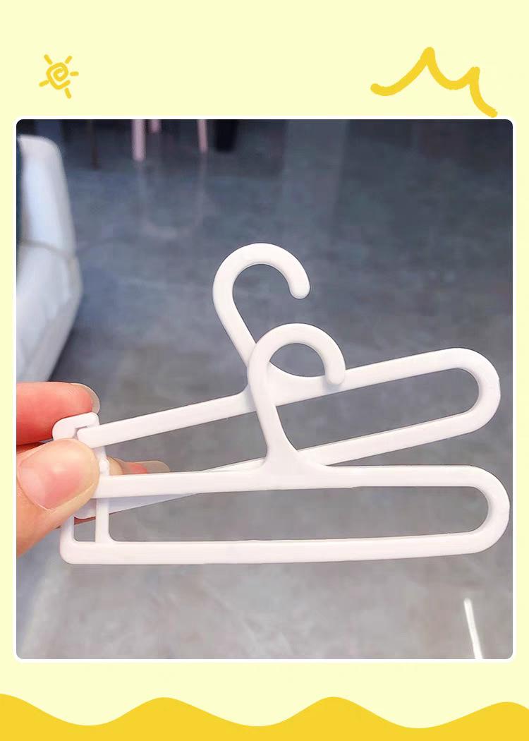 Product Introduction of Jinsongfa Mini Hanger Cotton Doll Hanger Small Hanging Rod BJD Storage Clothes Hanger Doll 15/20 Cross-border Wholesale 12