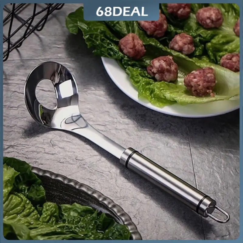 【Johor Stock】Non-Stick Meatball Maker Stainless Steel Kitchen Meat Ball Spoon Mold Tools Kitchen Tools Kitchenware Utensils