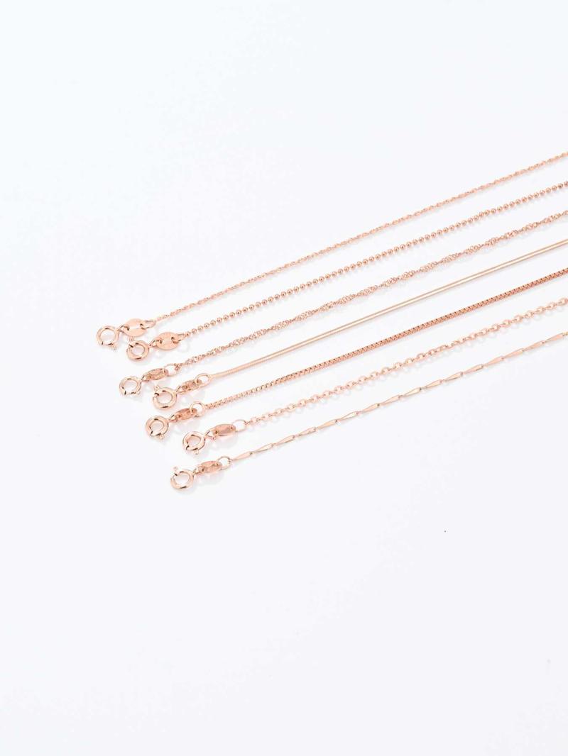 Product Introduction of 925 Sterling Silver Simple Chain Necklace, Minimalist Style Necklace, Fashion Jewelry Accessories for Women & Girls 3