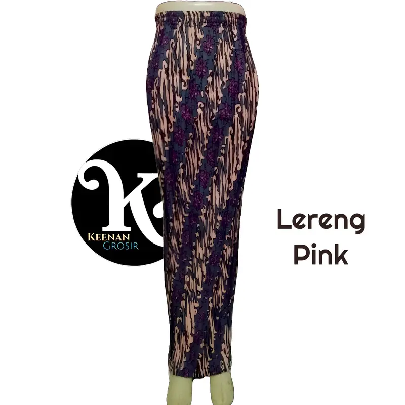 Rok Plisket Batik Skirt Jarik Kain Bawahan Kebaya Pakaiyan Pesta Kondangan Wisuda Seragaman Wanita Pria Anak Dengan Nama Motif Lereng Dari Keenan Grosir 1
