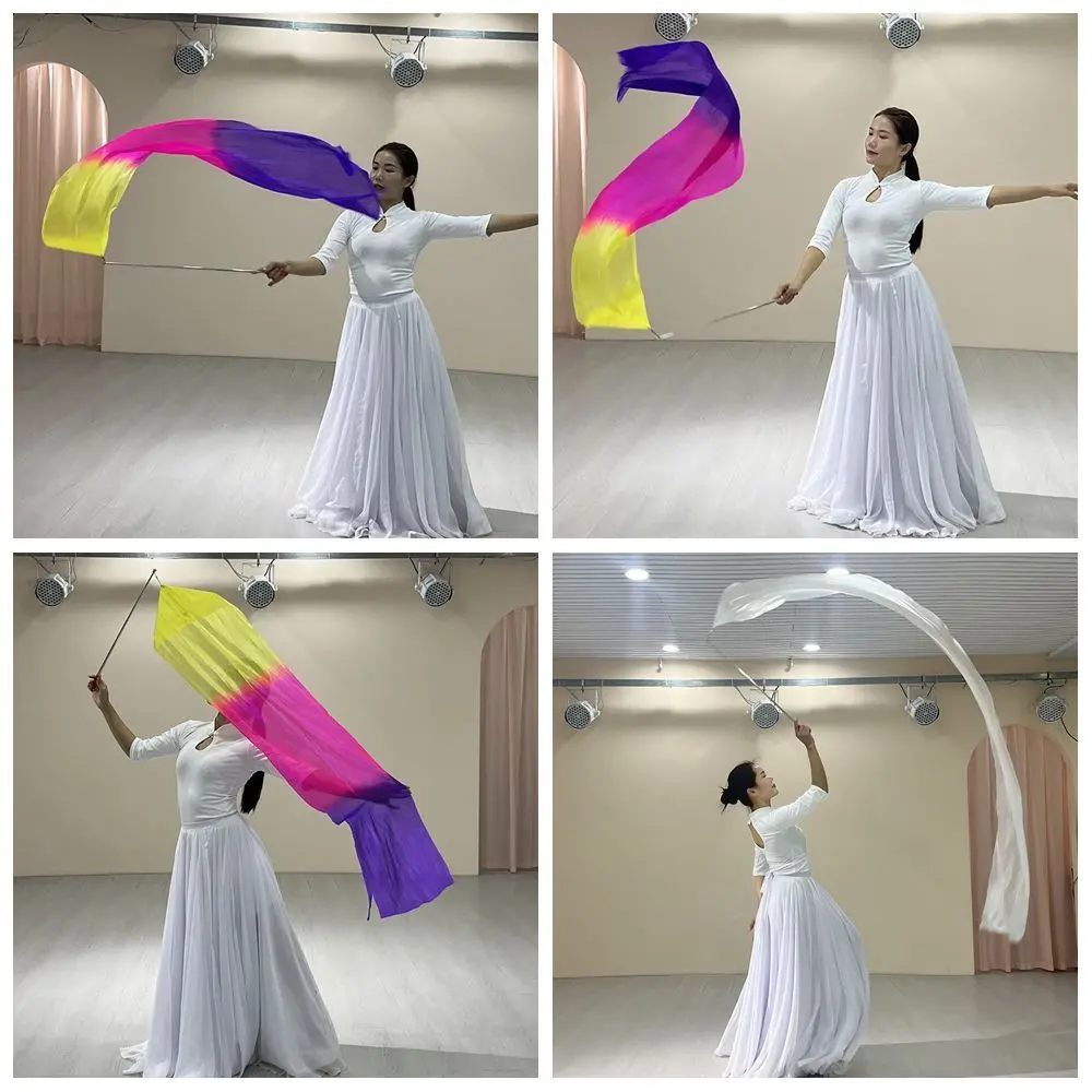 New with Telescopic Sticks Belly Dance Accessories Props Scalable Rods Multicolor Colorful Scarves Flag Dance Party Lightweight Dance Props