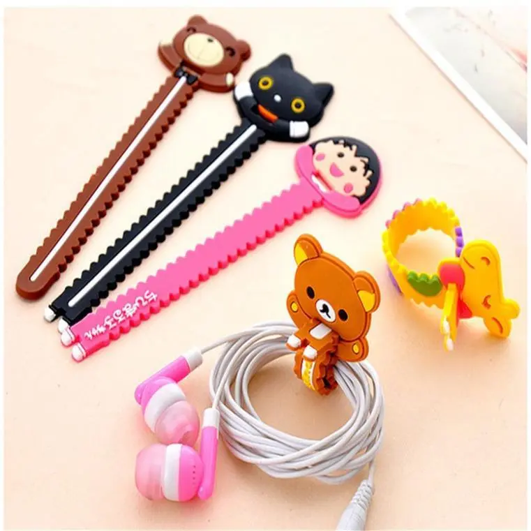 Dây Quấn Buộc Tai Nghe Cáp Sạc Hình Thú Cute