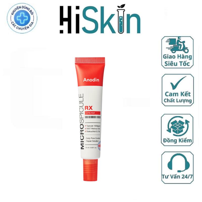 Mall Kem Vi Gai RETINOL Trẻ Hoá Dưỡng Căng Bóng Da Anodin Micro Spicule RX Cream 15ml