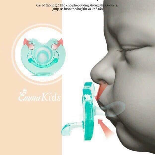 Sét 2 Ty Giả Emma Kids Ngày Và Đêm Tặng Kèm Dây Đeo 6