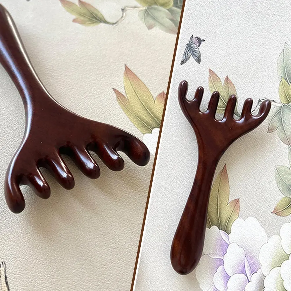 Head Massage Comb Six-Claw Massage Comb Body Meridian Circulation Massage Wide-Tooth Massage R1F9