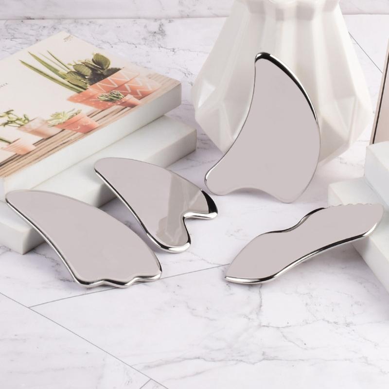 Stainless Steel Gua Sha Facial Tool Beauty Tool Universal GuaSha Massage Tool Remove Wrinkles Relieve Skin Fatigue Gua Sha Board for Face 0