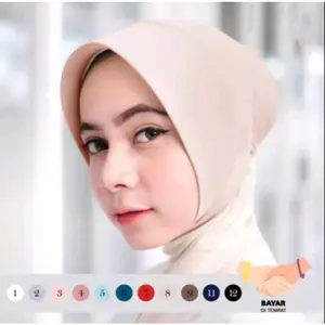 Ciput Inner Bandana Topi Marsha Marsya Non Cepol Pad Ped Pet Kain Strech Dalaman Hijab Instan Bahan Jersey Jersy Jilbab Kerudung Premium Bahan Jersey Anti Budeg Anti Pusing Anbud Anpus Antem