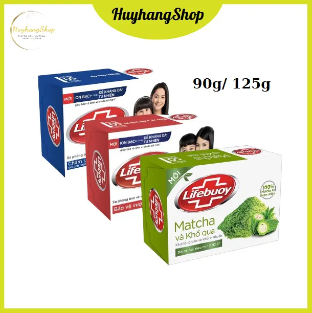 Xà Phòng Cục Lifebuoy Chăm Sóc Da Dưỡng Body 90g/125g Khổ Qua Matcha giảm mụn lưng