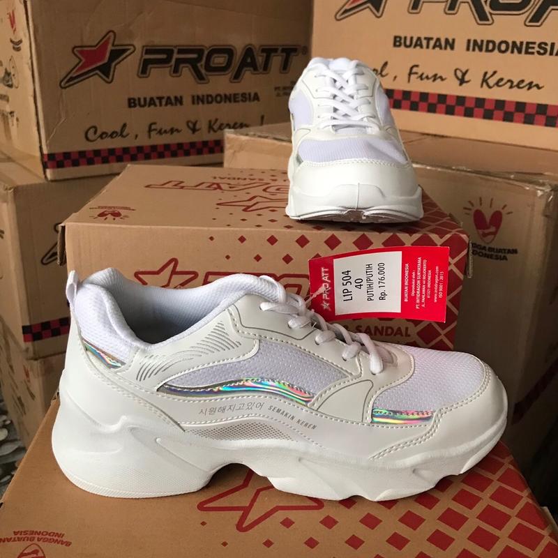 Sepatu Sneakers PRO ATT LIP 504 Putih Size 33 34 35 36 37 38 39 40 Sneaker Putih 3