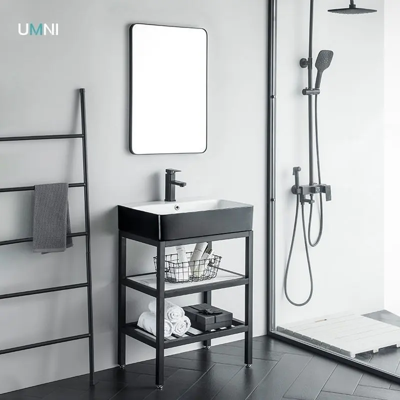 【Sg Sellers】 Bathroom Cabinet Toilet Cabinet Basin Cabinet Vanity Cabinet Bathroom Toilet Mirror Cabinet Bathroom Mirror Cabinet Aluminum Bathroom Cabinet Ceramic Sink