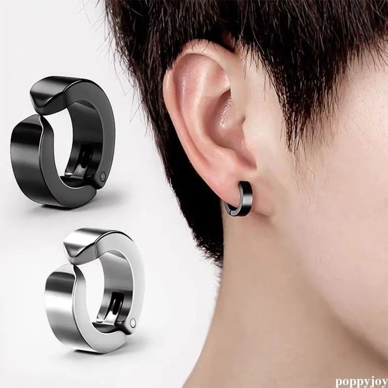 Bông Tai Giả Thép Titan Poppyjoy, Có Nam Châm, Bán Chạy