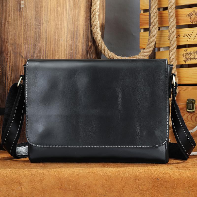 Liinz Túi Đeo Chéo Da Bò Nam Cao Cấp L1136 - Đựng được Laptop 13.3 inch và Khổ A4