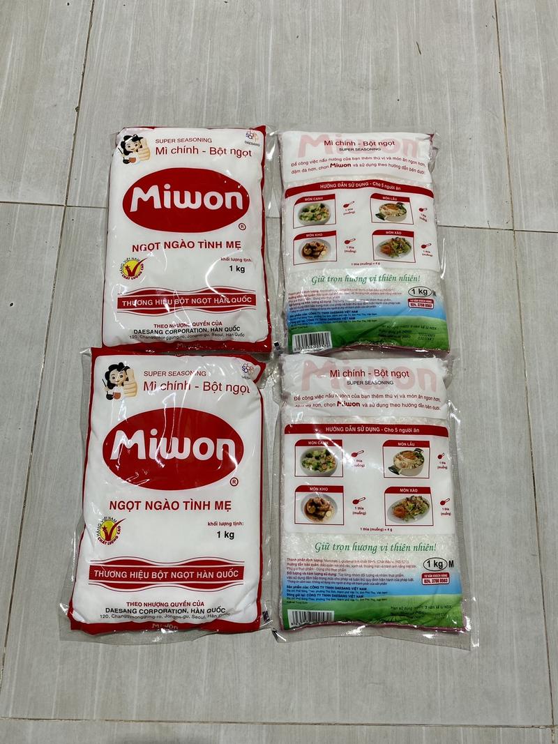 Product Introduction of [TO VỪA ]4 GÓI BỘT NGỌT MIWON LOẠI 1KG HẠT TO VỪA M (TỔNG KHÁCH NHẬN VỀ 4 KÍ ) THƯỜNG DÙNG TRONG GÓC BẾP GIA ĐÌNH Nấu ăn Ăn ngon An toàn Đậm vị 4