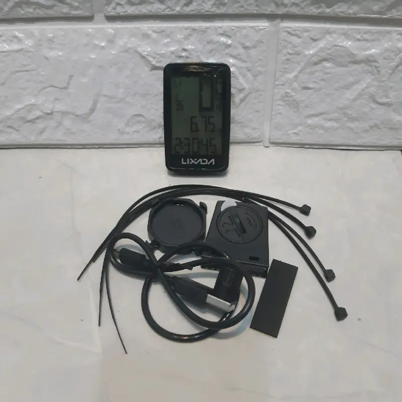 Speedometer Lixada Wireless Usb Rechargeable Barfly Include Baterai 1