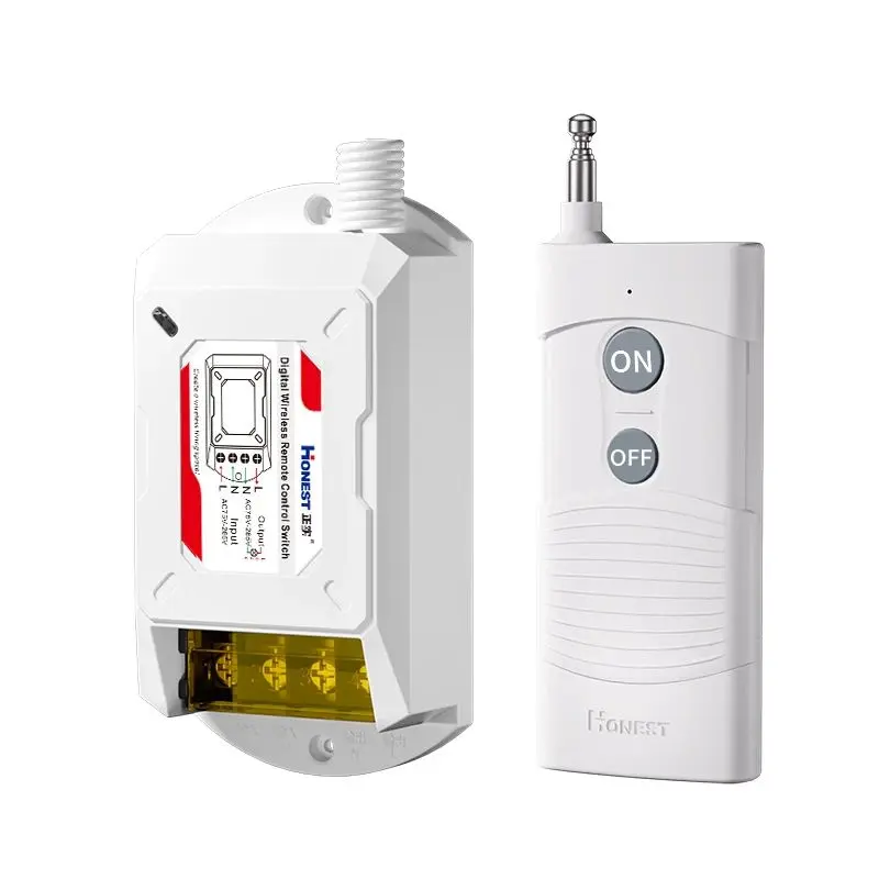 Công tắc điều khiển từ xa Honest HT-6220PRO 1000m công suất lớn 30A,chuyên dùng cho máy bơm nước ,máy rửa xe...
