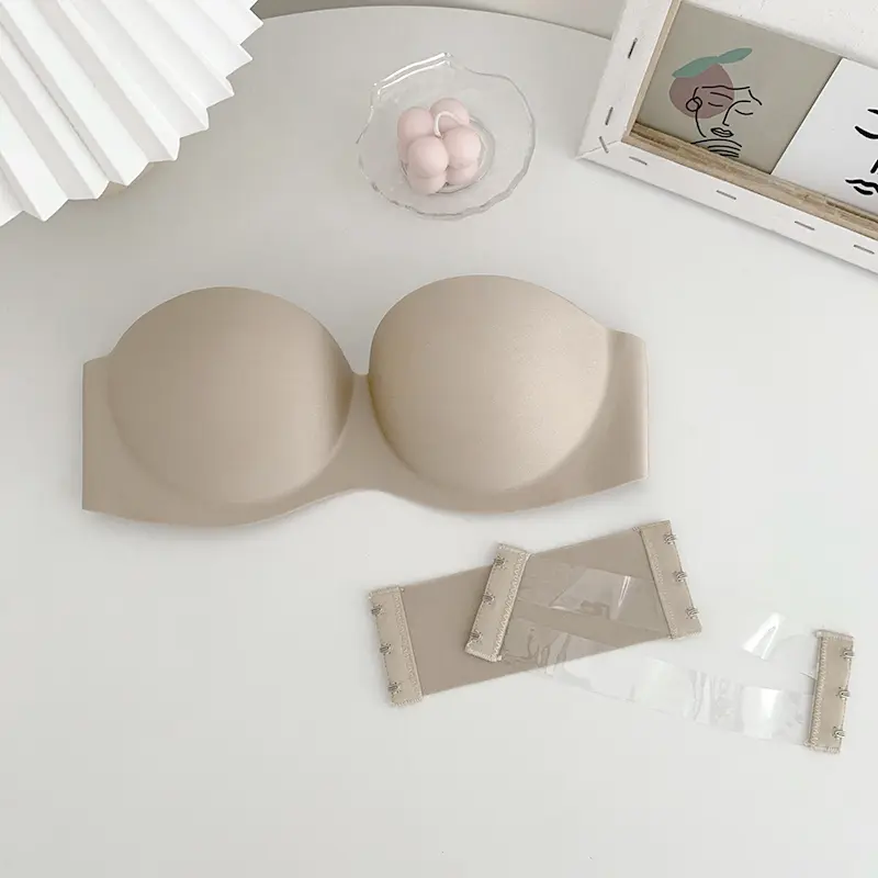 Áo Ngực Nâng Ngực, Vô Hình, Dành Cho Phụ Nữ, Không Dây Và Không Đường May, Màu Trơn Không Dây, Áo Ngực, Đồ Lót, Đồ Lót, Gợi Cảm 4