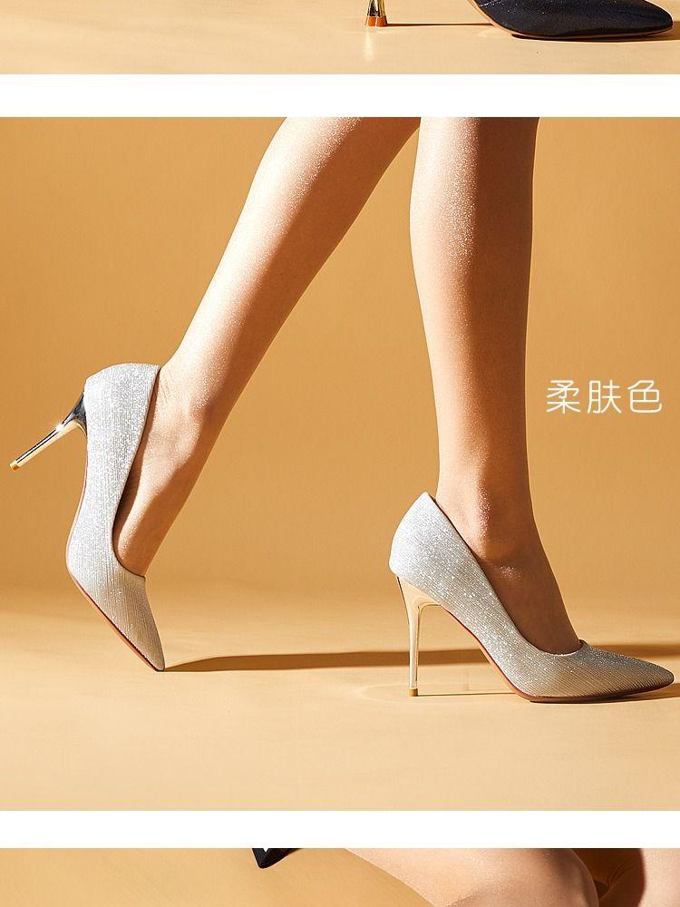 Product Introduction of Pearl Shiny Crystal Stockings 0D Transparent Sexy Ultra Slim Shiny Silk Stockings Naked Women Pure Desire Spring and Summer Womenswear Socks Lingerie Comfort Basic Minimalist 22