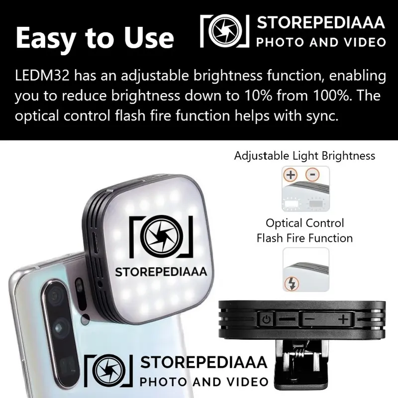 Godox LEDM32 Mini LED Light for Smartphone LEDM 32 LED M32 LED 32 3