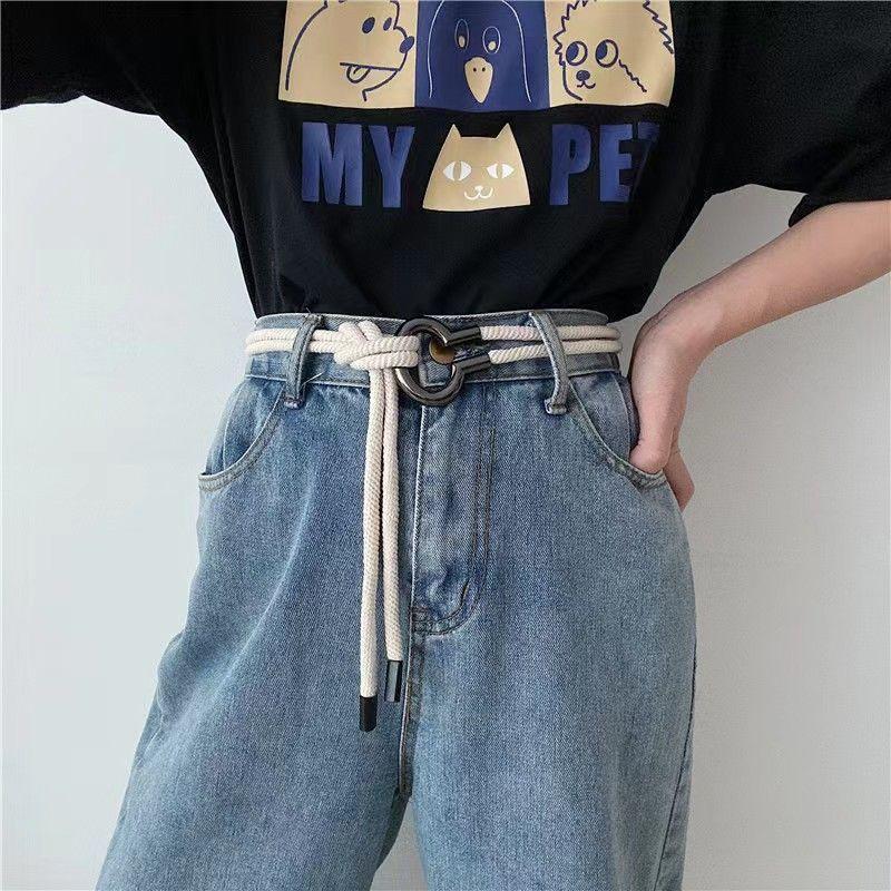 Product Introduction of Dây Chuyền Đeo Hông, Thiết Kế Dây Cotton Đơn Giản Và Dễ Phối Đồ Thắt Lưng Mỏng Thắt Nút Vòng, Dây Thắt Lưng Trang Trí, Màu Trắng Rừng, Phong Cách Mới, Thích Hợp Cho Trang Phục Thường Ngày 0