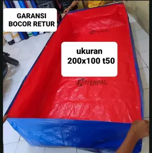terpal kolam ikan 200x100x50 a3 korea