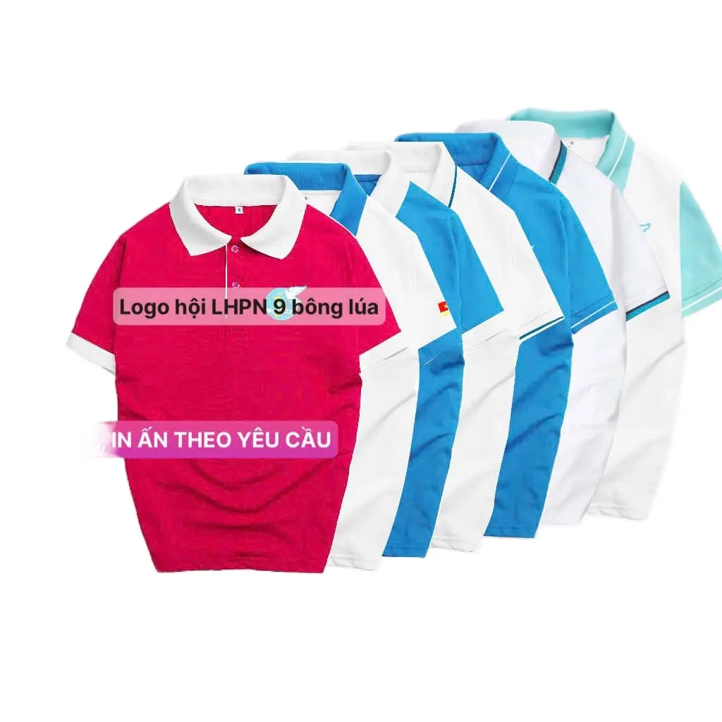 Áo Polo thun có cổ - Hội Liên hiệp Phụ nữ Việt Nam - HLHPN - Form xuông nam nữ - Hàng sẵn - Đủ size - In theo yêu cầu - Menswear - Womenswear - Polo shirt - T shirt - Full size - Available- Unisex