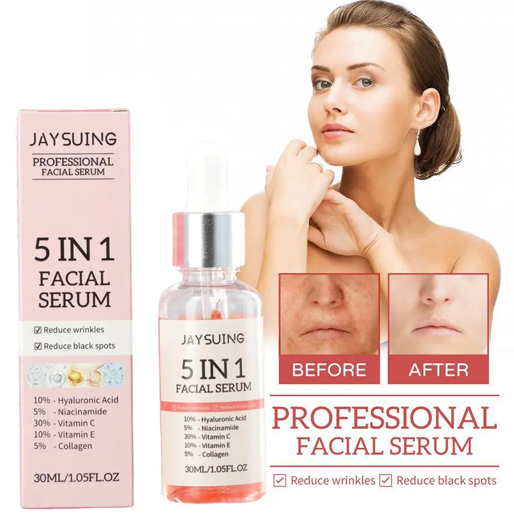 Face Serum,5-in-1 Facial Essence,Vitamin C Serum,Facial Care