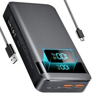 20000mAh 大容量ポータブルモバイルバッテリー、PD20W PD3.0 QC4.0 USB-C出力/入力、LEDデジタルディスプレイ付き、iPhone 15シリーズ、Galaxy、iPad、その他対応デバイス