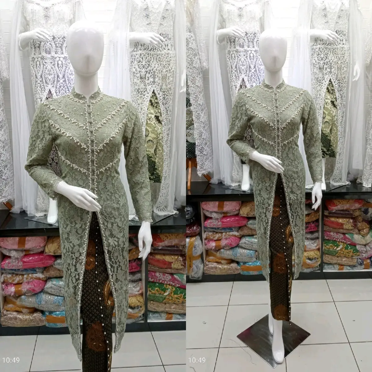 Kebaya zifa mutiara + rok